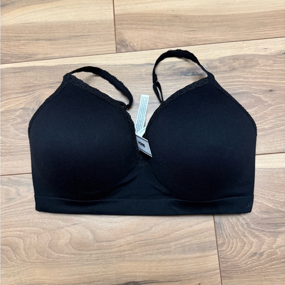 VS Pink Black Bra